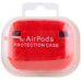 Чохол силіконовий для AirPods Pro 2 / Pro з мікрофіброю- червоний