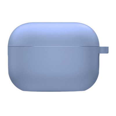 Чохол силіконовий для AirPods Pro 2 / Pro з мікрофіброю- ліловий