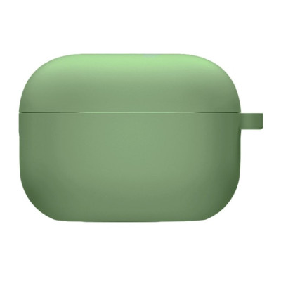 Чохол силіконовий для AirPods Pro 2 / Pro з мікрофіброю- м`ята