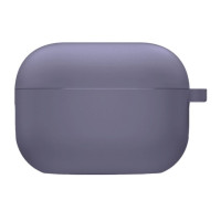 Чохол силіконовий для AirPods Pro 2 / Pro з мікрофіброю- лавандовий сірий Чохол силіконовий для AirPods Pro 2 / Pro з мікрофіброю- лавандовий сірий