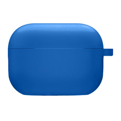Чохол силіконовий для AirPods Pro 2 / Pro з мікрофіброю- королівський синій