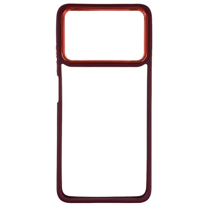 Накладка TPU+PC Lyon Case для Xiaomi Poco X4 Pro 5G- марсала
