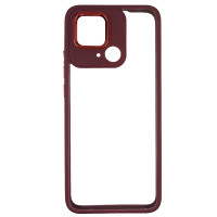 Накладка TPU+PC Lyon Case для Xiaomi Redmi 10C/ Poco C40- марсала