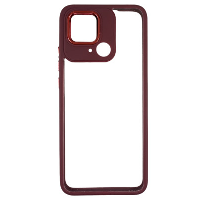 Накладка TPU+PC Lyon Case для Xiaomi Redmi 10C/ Poco C40- марсала