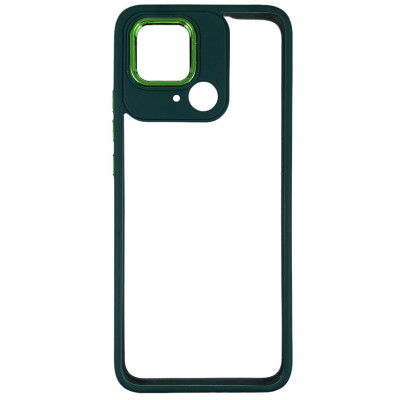 Накладка TPU+PC Lyon Case для Xiaomi Redmi 10C/ Poco C40- темно-зелений