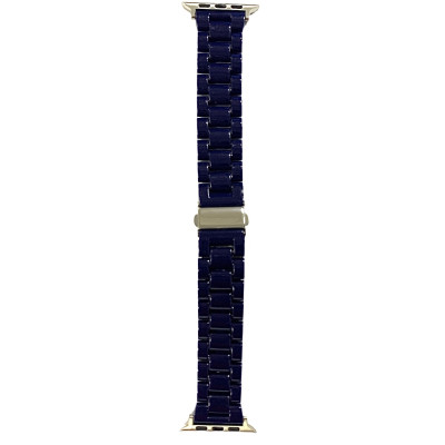 Ремінець Ceramic для Apple Watch 38/40/41/42mm(ser.10)- темно-синій