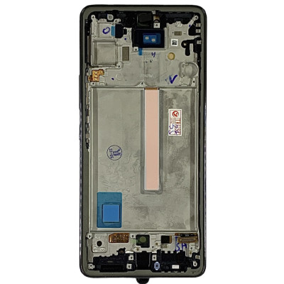 Дисплей для мобільного телефона Samsung A53 5G (A536) Oled with frame (small size) з тачскріном Black