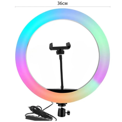 Селфі-лампа Led кільце 36см MJ-36 RGB Селфі-лампа Led кільце 36см MJ-36 RGB