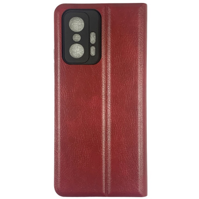 Чохол-книжка Premium Leather Case NEW для Xiaomi 11T- червоний