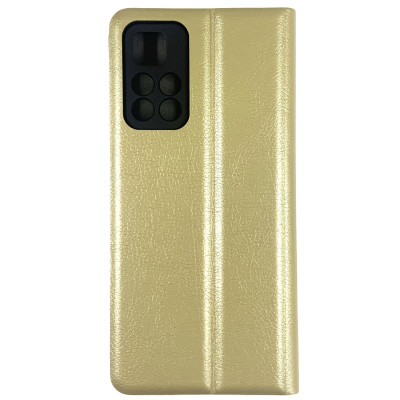 Чохол-книжка Premium Leather Case NEW для Xiaomi Redmi Note 11 5G / Poco M4 Pro 5G- золотий