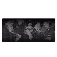 Килимок для миші black map (карта світу) (70*30) в коробці Килимок для миші black map (карта світу) (70*30) в коробці