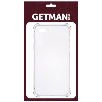 Накладка GETMAN посилені кути для iPhone 7 Plus / 8 Plus- прозорий
