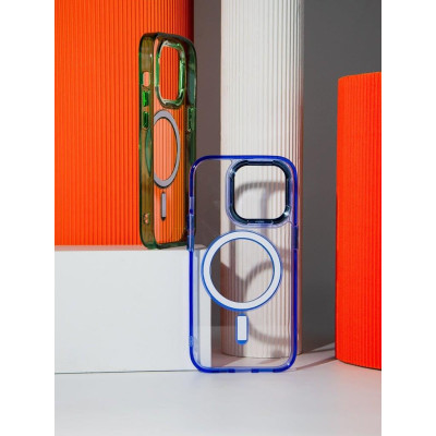 Накладка TPU Iris with Magnetic для iPhone 13 Pro Max (6.7`)- синій