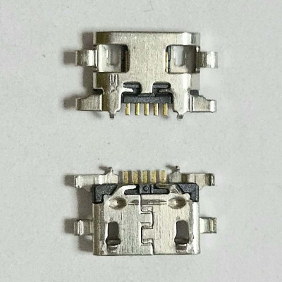 Конектор зарядки для Samsung A10s / A107, 5 pin, micro-USB Конектор зарядки для Samsung A10s / A107, 5 pin, micro-USB
