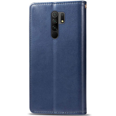 Чохол-книжка GETMAN Gallant шкіряний для Xiaomi Redmi Note 8 Pro- синій