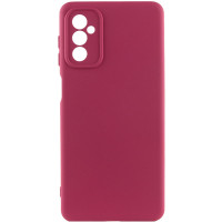 Накладка (з мікрофіброю) Silicone Cover Lakshmi Full Camera для Samsung A14 4G/5G- марсала