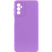 Накладка (з мікрофіброю) Silicone Cover Lakshmi Full Camera для Samsung A14 4G/5G- фіолетовий