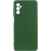 Накладка (з мікрофіброю) Silicone Cover Lakshmi Full Camera для Samsung M14 5G- темно-зелений