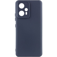 Накладка (з мікрофіброю) Silicone Cover Lakshmi Full Camera для Xiaomi Redmi Note 12 Turbo / Poco F5- темно-синій
