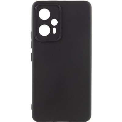 Накладка (з мікрофіброю) Silicone Cover Lakshmi Full Camera для Xiaomi Poco F5 Pro- чорний