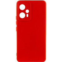 Накладка (з мікрофіброю) Silicone Cover Lakshmi Full Camera для Xiaomi Poco F5 Pro- червоний