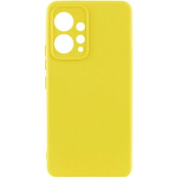 Накладка (з мікрофіброю) Silicone Cover Lakshmi Full Camera для Xiaomi Redmi Note 12 4G- жовтий