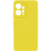 Накладка (з мікрофіброю) Silicone Cover Lakshmi Full Camera для Xiaomi Redmi Note 12 4G- жовтий