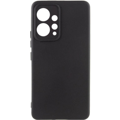 Накладка (з мікрофіброю) Silicone Cover Lakshmi Full Camera для Xiaomi Redmi Note 12 4G- чорний