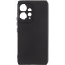 Накладка (з мікрофіброю) Silicone Cover Lakshmi Full Camera для Xiaomi Redmi Note 12 4G- чорний