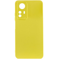 Накладка (з мікрофіброю) Silicone Cover Lakshmi Full Camera для Xiaomi Redmi Note 12s- жовтий