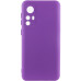 Накладка (з мікрофіброю) Silicone Cover Lakshmi Full Camera для Xiaomi Redmi Note 12s- фіолетовий