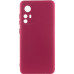 Накладка (з мікрофіброю) Silicone Cover Lakshmi Full Camera для Xiaomi Redmi Note 12s- марсала