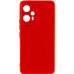 Накладка (з мікрофіброю) Silicone Cover Lakshmi Full Camera для Xiaomi Redmi Note 12T Pro- червоний