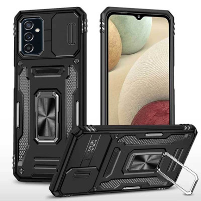 Протиударний чохол Camshield Army Ring для Samsung A14 4G/5G- чорний Протиударний чохол Camshield Army Ring для Samsung A14 4G/5G- чорний