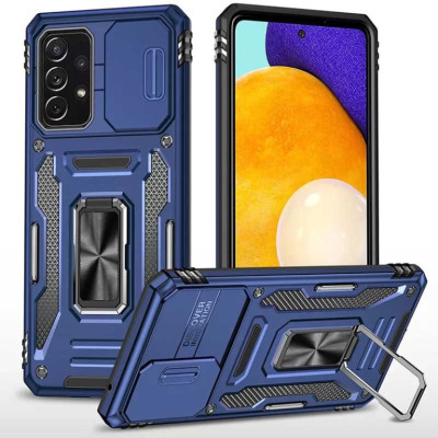 Протиударний чохол Camshield Army Ring для Samsung A23 4G- темно-синій Протиударний чохол Camshield Army Ring для Samsung A23 4G- темно-синій