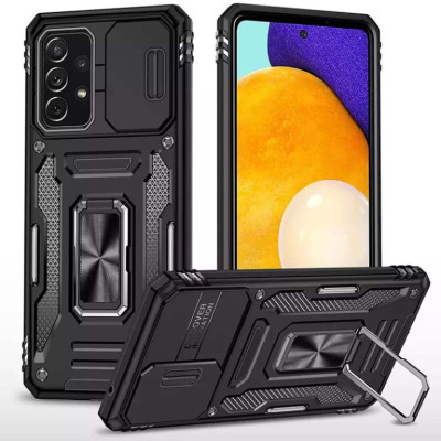 Протиударний чохол Camshield Army Ring для Samsung A23 4G- чорний Протиударний чохол Camshield Army Ring для Samsung A23 4G- чорний