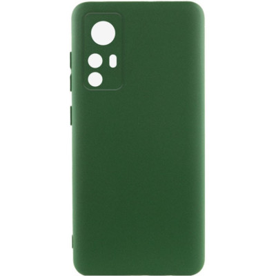 Накладка (з мікрофіброю) Silicone Cover Lakshmi Full Camera для Xiaomi Redmi Note 12s- темно-зелений