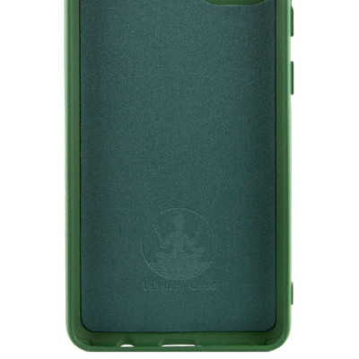 Накладка (з мікрофіброю) Silicone Cover Lakshmi Full Camera для Xiaomi Redmi Note 12s- темно-зелений