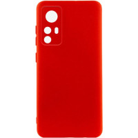 Накладка (з мікрофіброю) Silicone Cover Lakshmi Full Camera для Xiaomi Redmi Note 12s- червоний