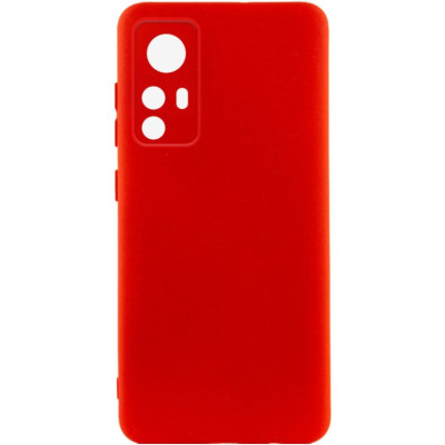 Накладка (з мікрофіброю) Silicone Cover Lakshmi Full Camera для Xiaomi Redmi Note 12s- червоний