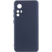 Накладка (з мікрофіброю) Silicone Cover Lakshmi Full Camera для Xiaomi Redmi Note 12s- темно-синій