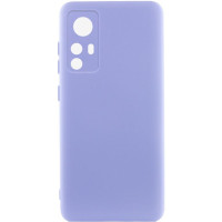 Накладка (з мікрофіброю) Silicone Cover Lakshmi Full Camera для Xiaomi Redmi Note 12s- бузковий