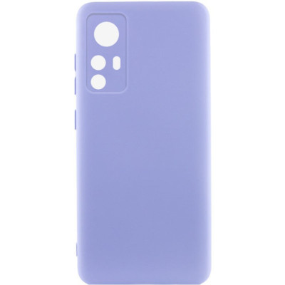 Накладка (з мікрофіброю) Silicone Cover Lakshmi Full Camera для Xiaomi Redmi Note 12s- бузковий