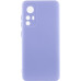 Накладка (з мікрофіброю) Silicone Cover Lakshmi Full Camera для Xiaomi Redmi Note 12s- бузковий