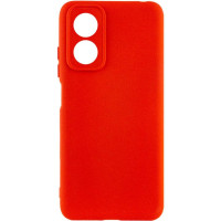 Накладка (з мікрофіброю) Silicone Cover Lakshmi Full Camera для Oppo A17- червоний