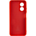 Накладка (з мікрофіброю) Silicone Cover Lakshmi Full Camera для Oppo A17- червоний