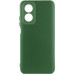 Накладка (з мікрофіброю) Silicone Cover Lakshmi Full Camera для Oppo A17- темно-зелений