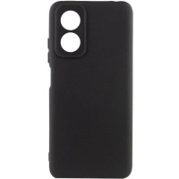 Накладка (з мікрофіброю) Silicone Cover Lakshmi Full Camera для Oppo A17- чорний