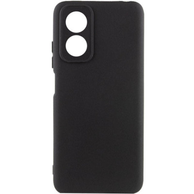 Накладка (з мікрофіброю) Silicone Cover Lakshmi Full Camera для Oppo A17- чорний