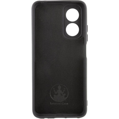 Накладка (з мікрофіброю) Silicone Cover Lakshmi Full Camera для Oppo A17- чорний